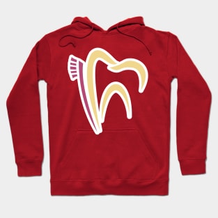 Healthy Dental Care Letter D logo design. Dentist and dental clinic vector logo design. Hoodie